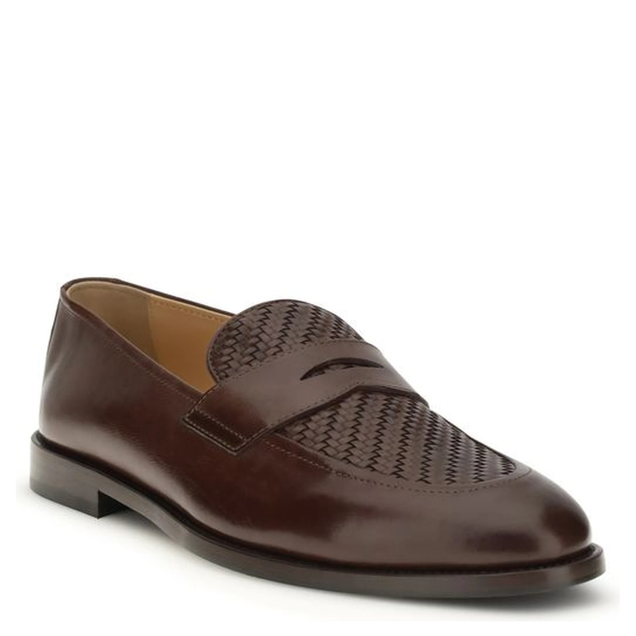 Brown Calf Leather Bos Taurus Slip-On Loafers
