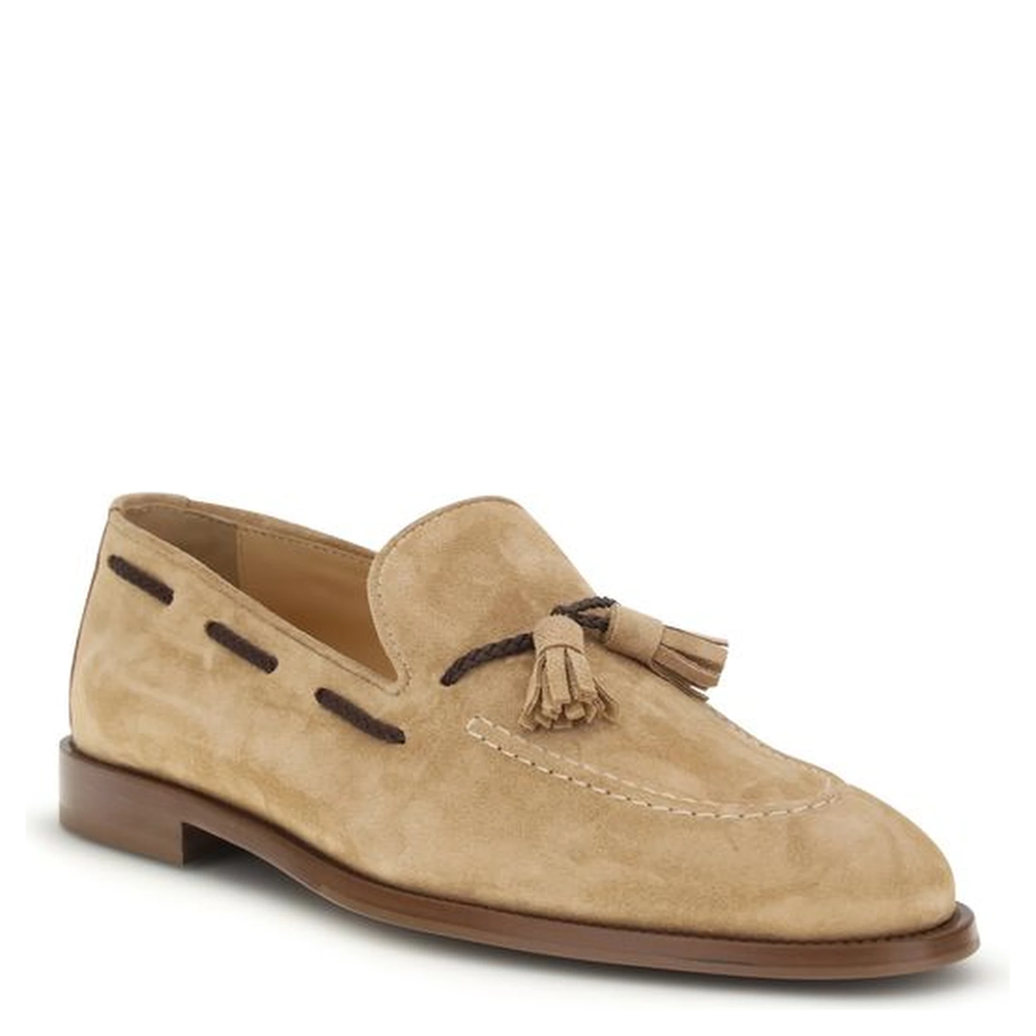 Brown Calf Leather Bos Taurus Slip-On Loafers