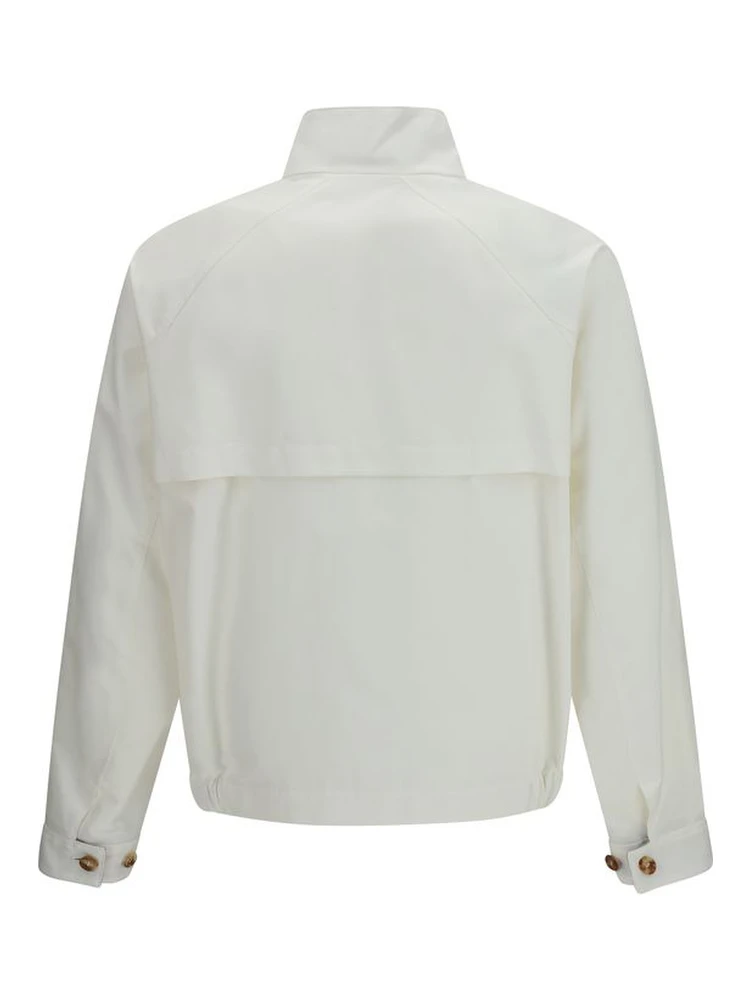 White Cotton Full-Length Jacket alternative