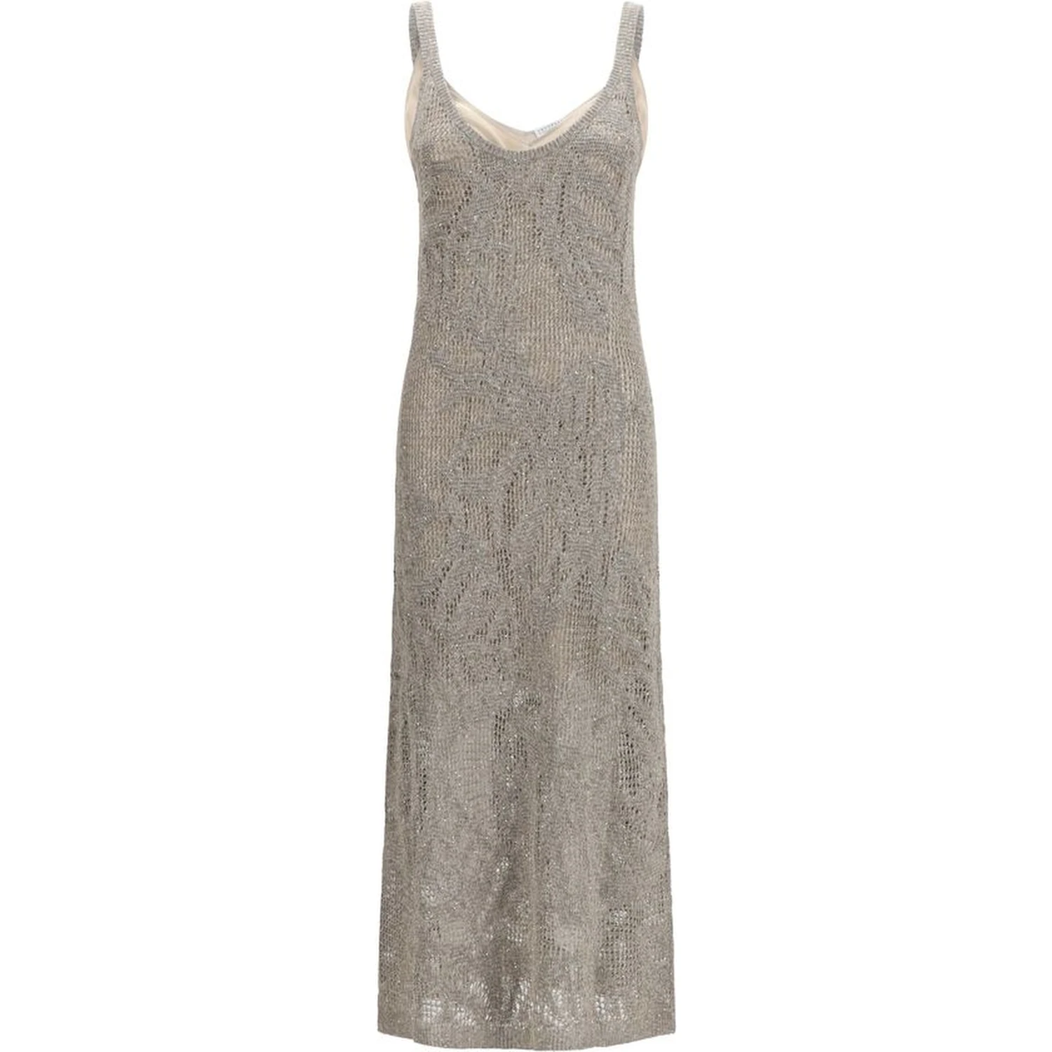 Gray Linen Casual Dress