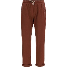 Bordeaux Cotton Casual Pants