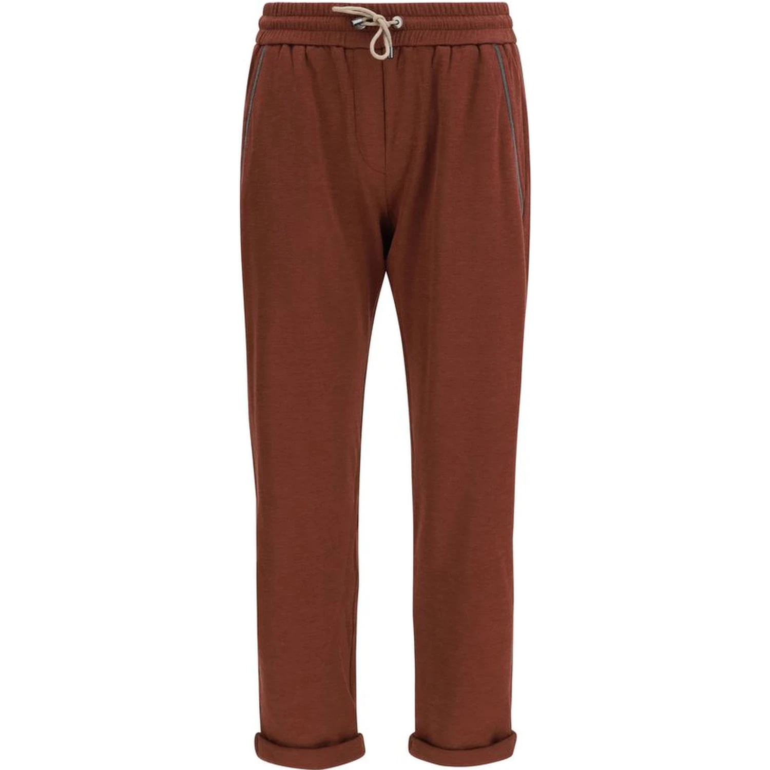 Bordeaux Cotton Casual Pants