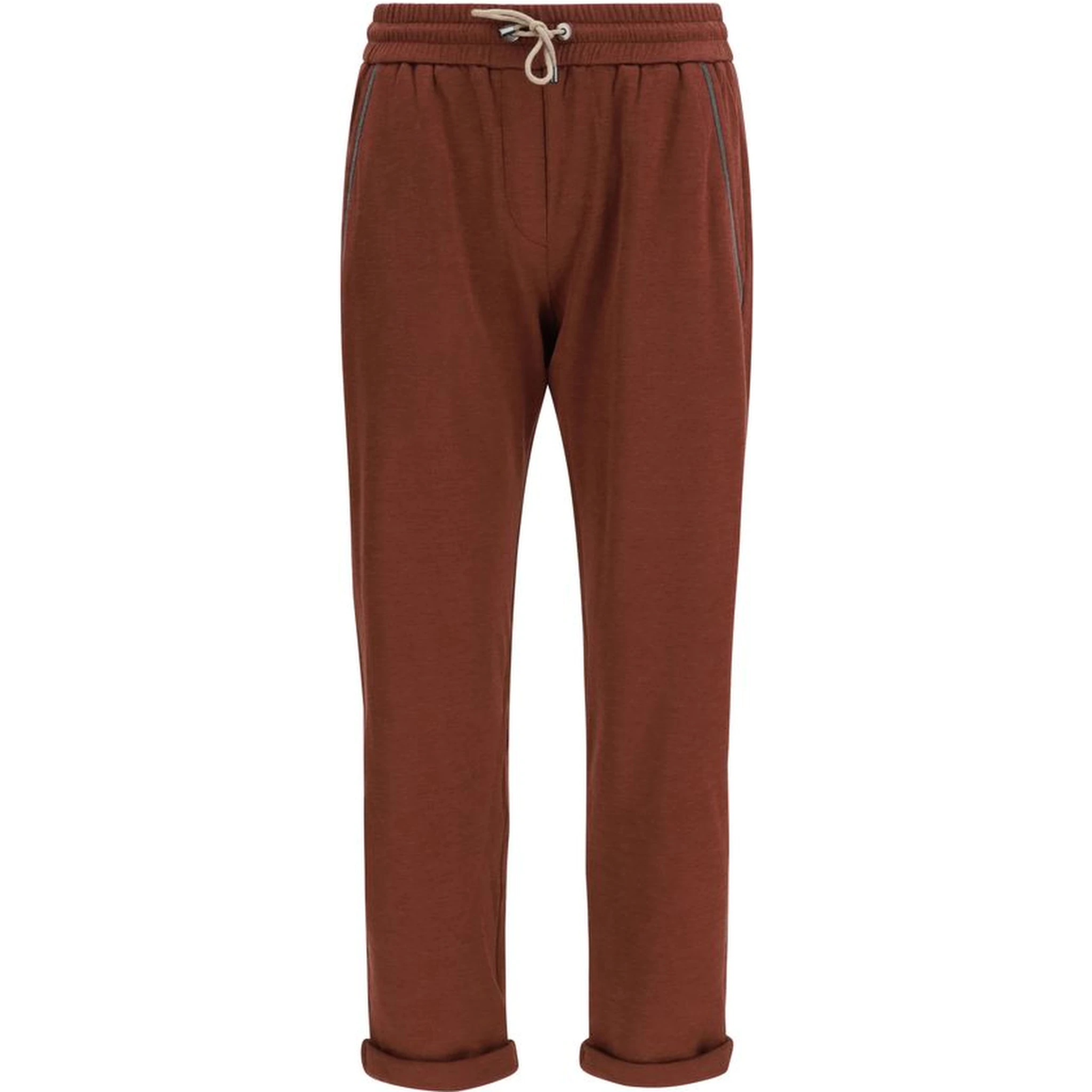 Bordeaux Cotton Casual Pants