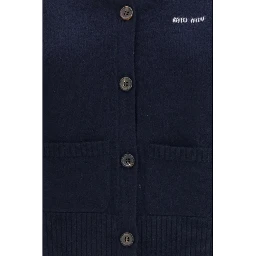 Blue Cashmere Sleeveles Sweater