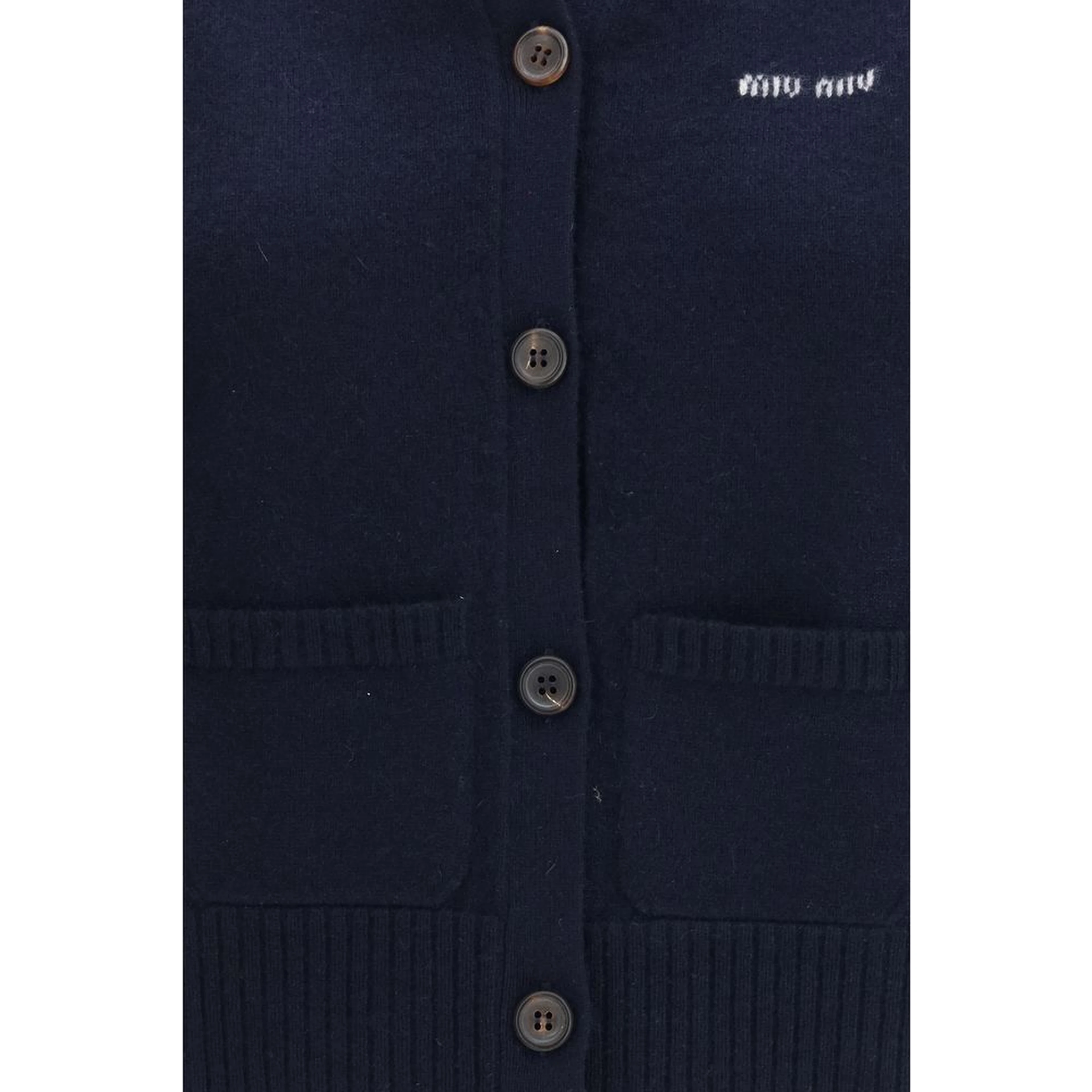 Blue Cashmere Sleeveles Sweater