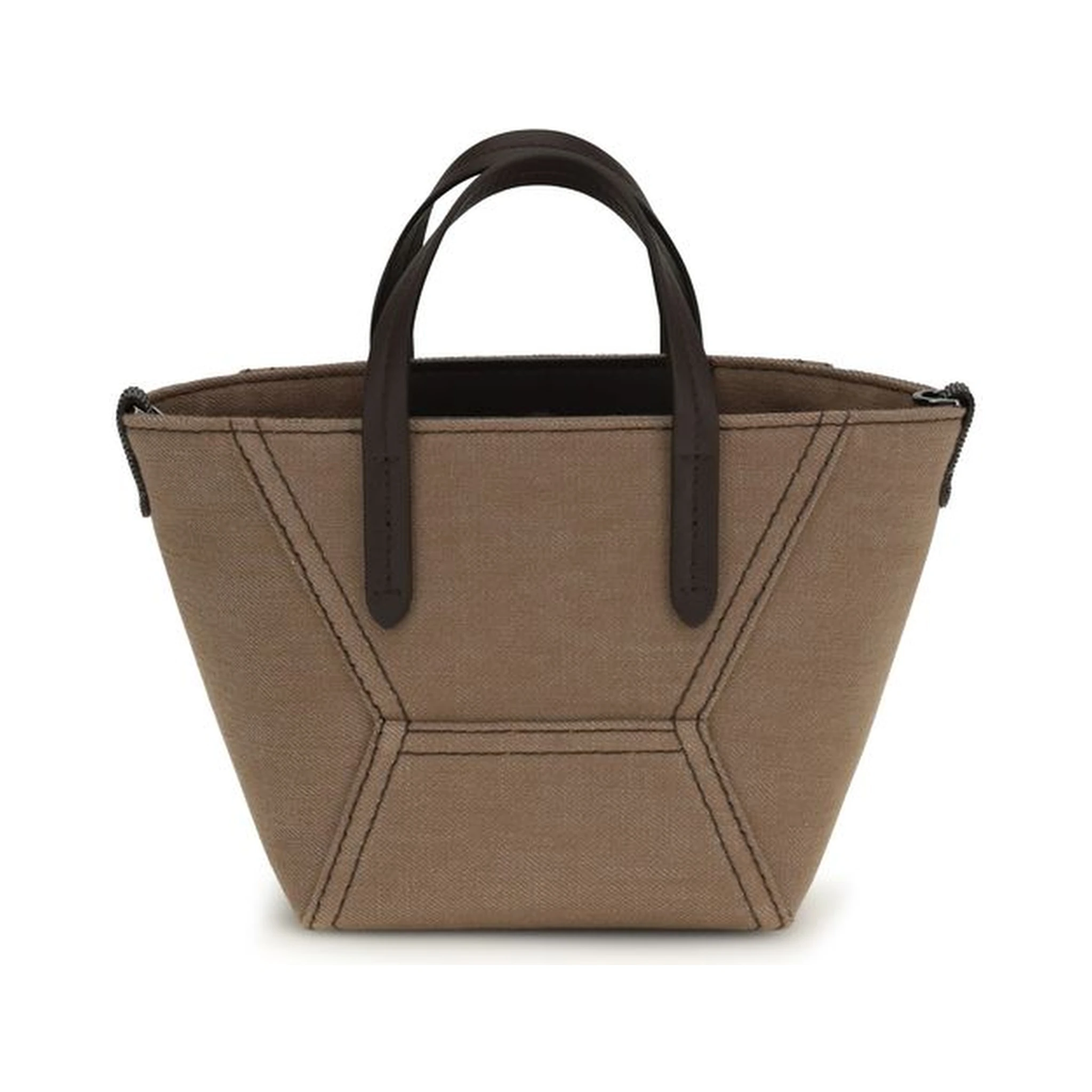 Beige Fabric Shoulder Bag