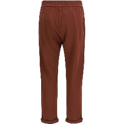 Bordeaux Cotton Casual Pants