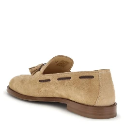 Brown Calf Leather Bos Taurus Slip-On Loafers