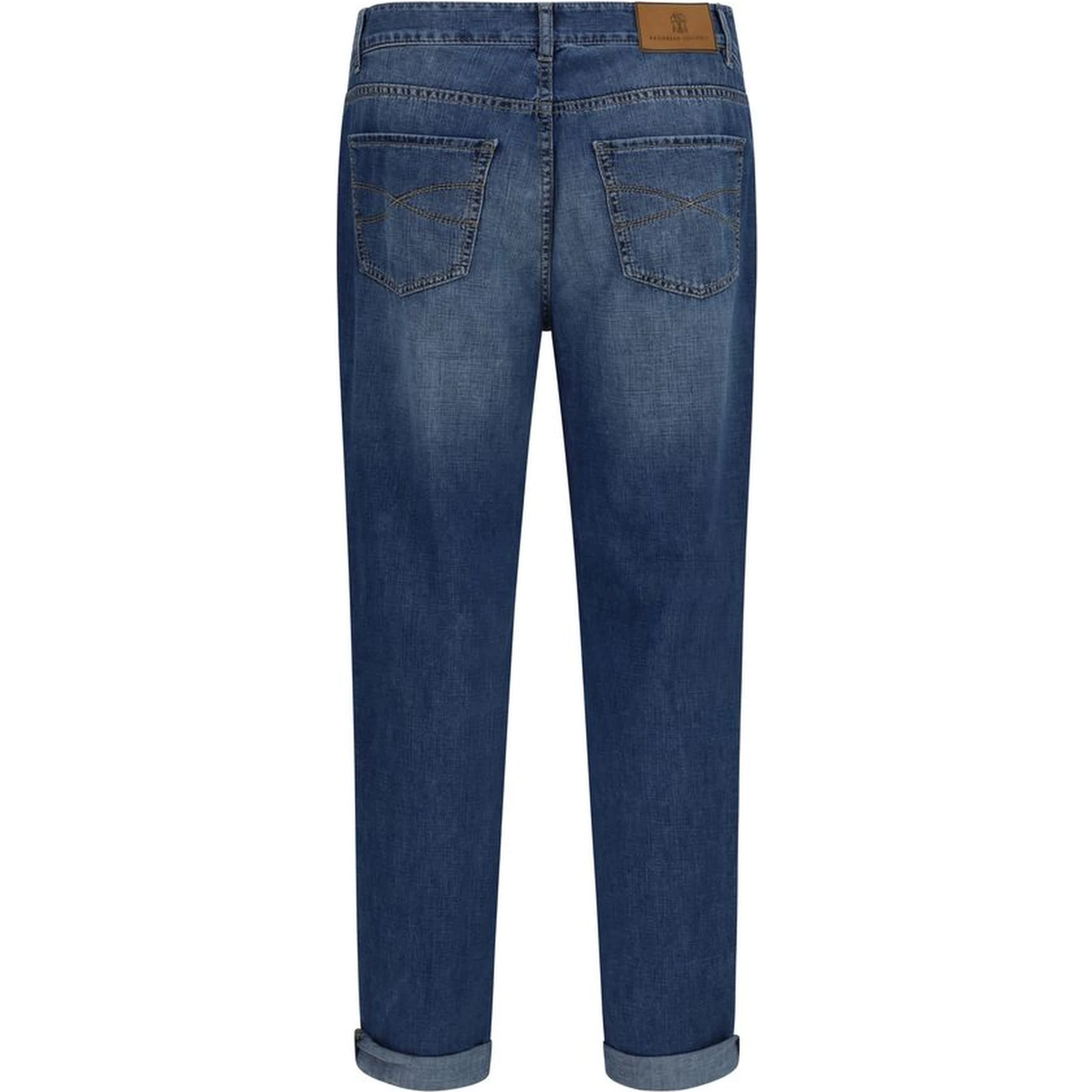 Blue Cotton Relaxed Fit Jeans