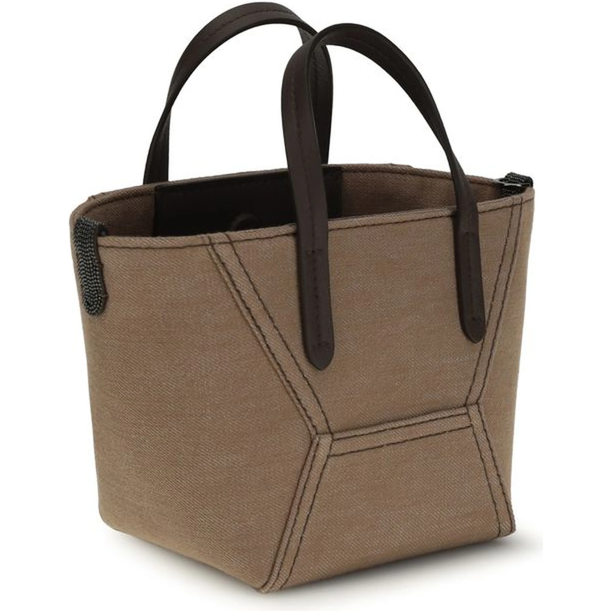 Beige Fabric Shoulder Bag