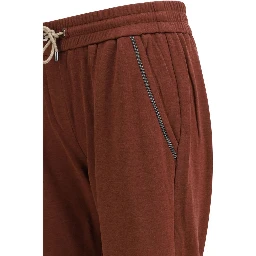 Bordeaux Cotton Casual Pants