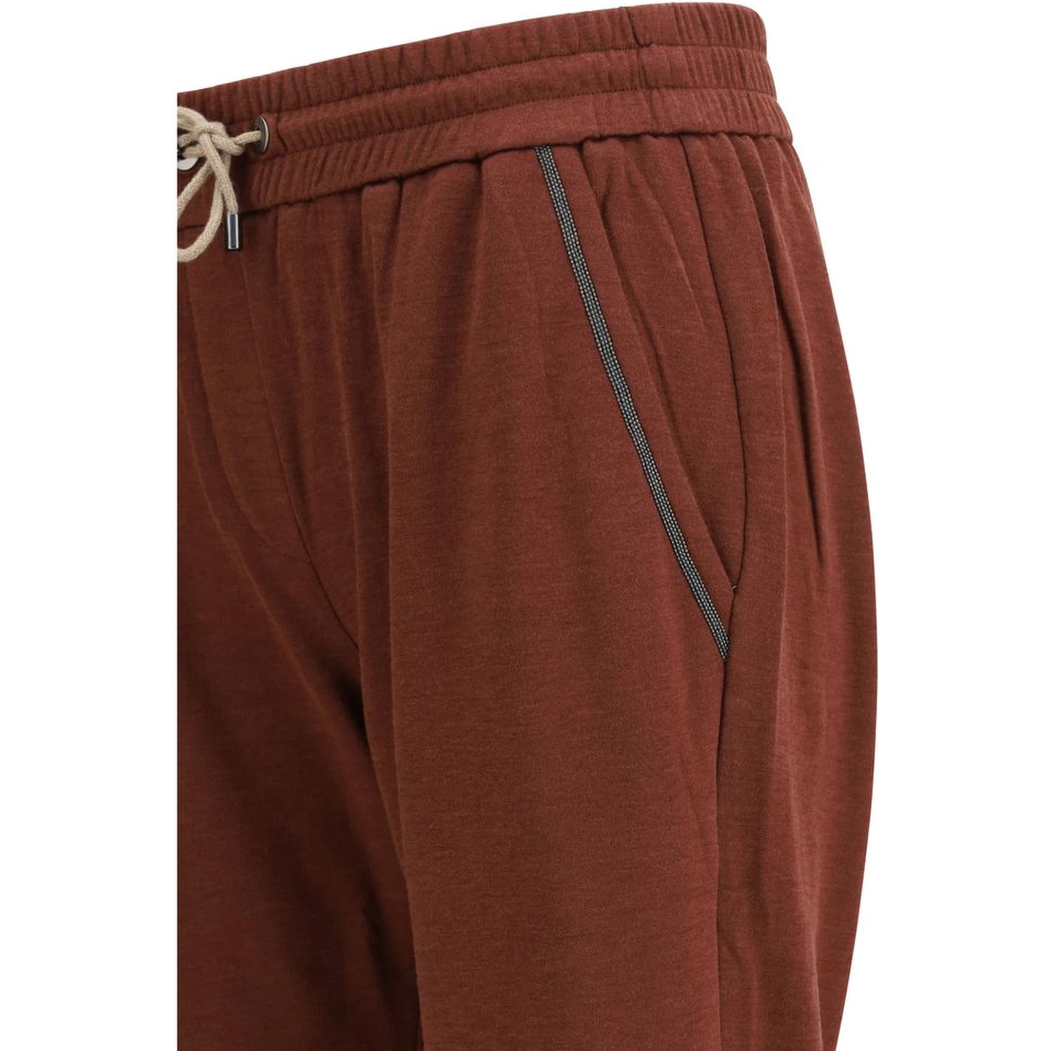 Bordeaux Cotton Casual Pants