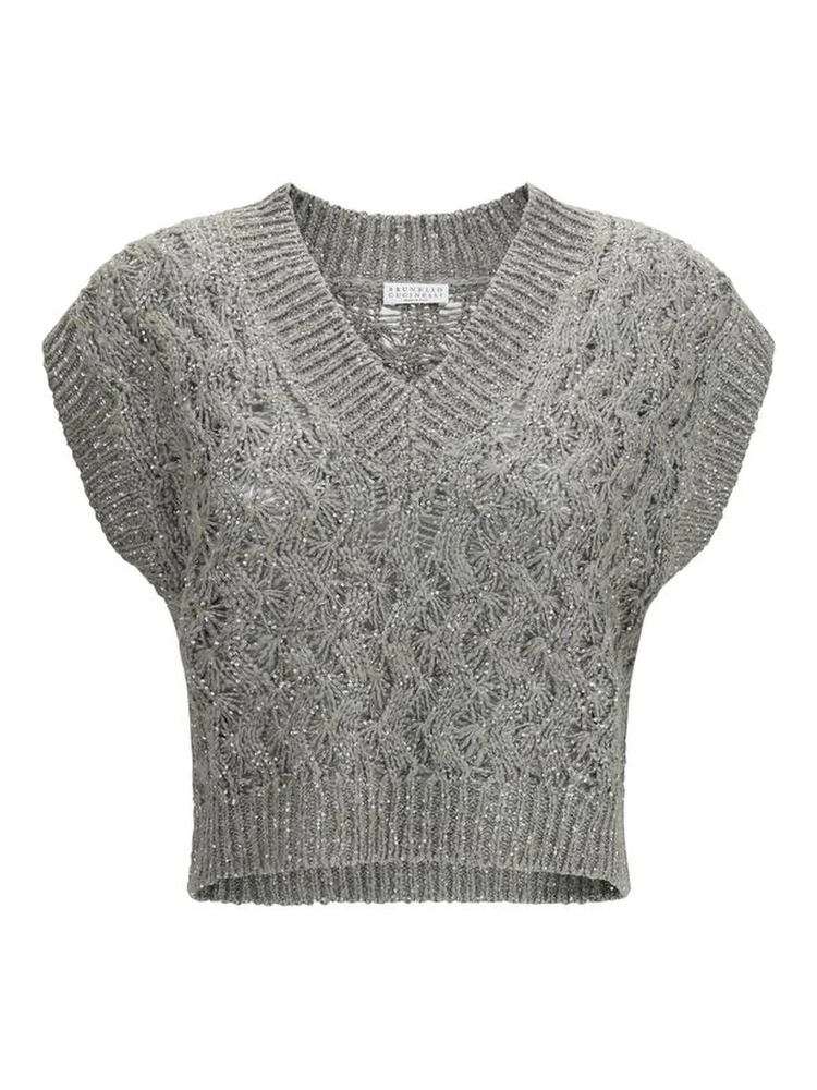 Bicolor Silk Sweatshirt