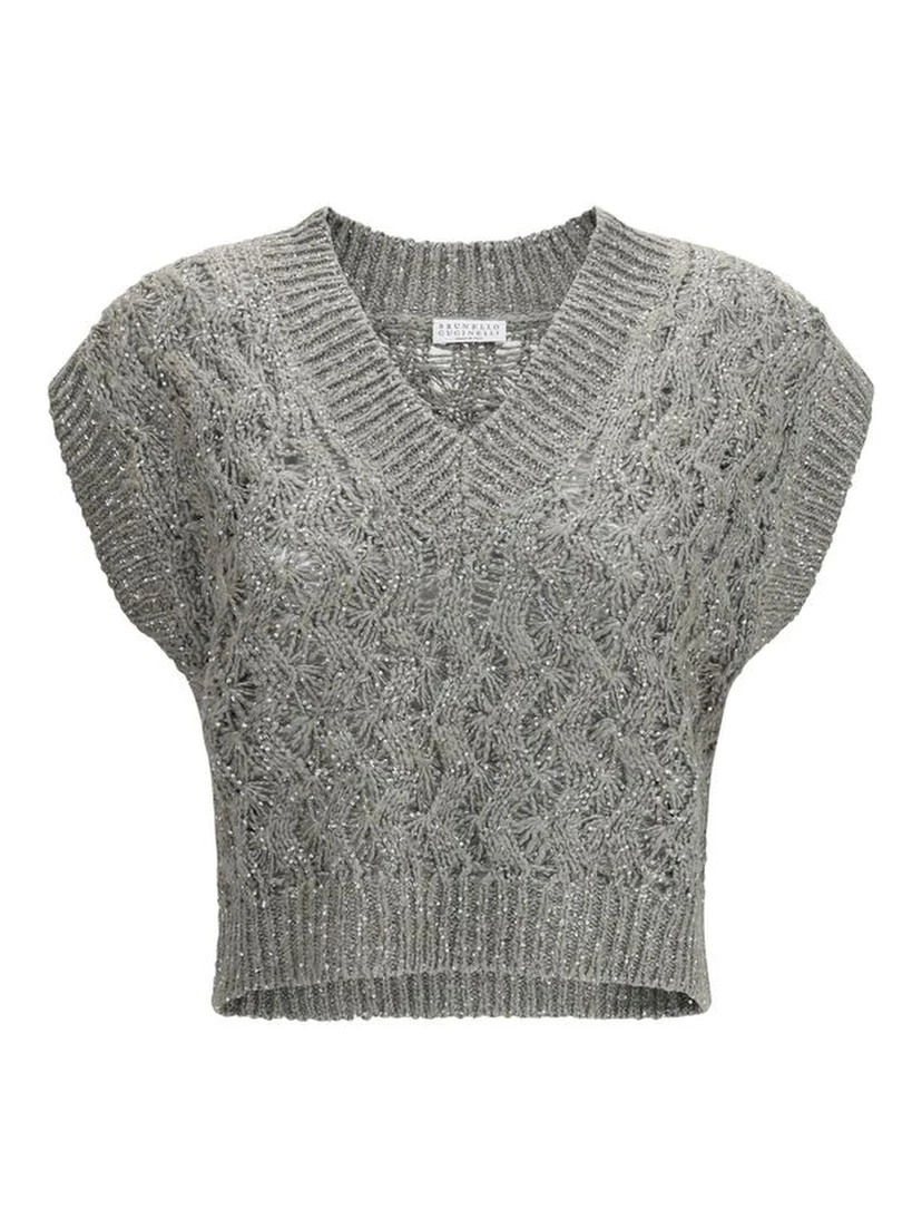 Bicolor Silk Sweatshirt