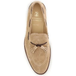 Brown Calf Leather Bos Taurus Slip-On Loafers