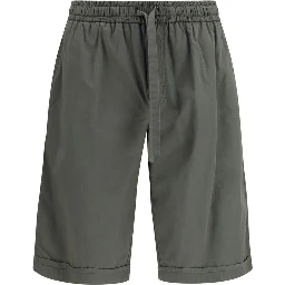 Gray Cotton Cargo Shorts
