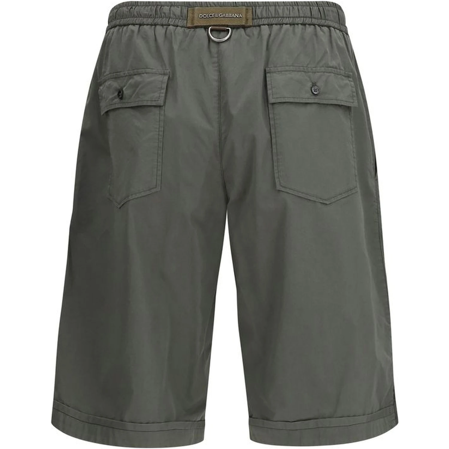 Gray Cotton Cargo Shorts