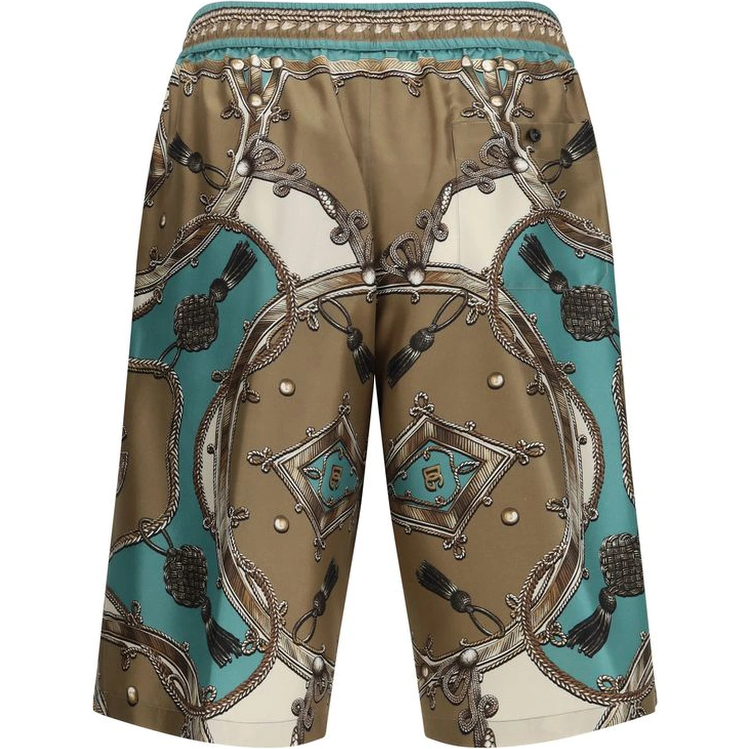 Multicolor Silk Cargo Shorts