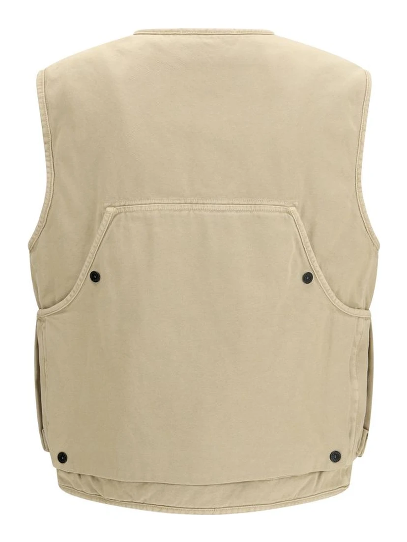 Beige Cotton Sweatshirt