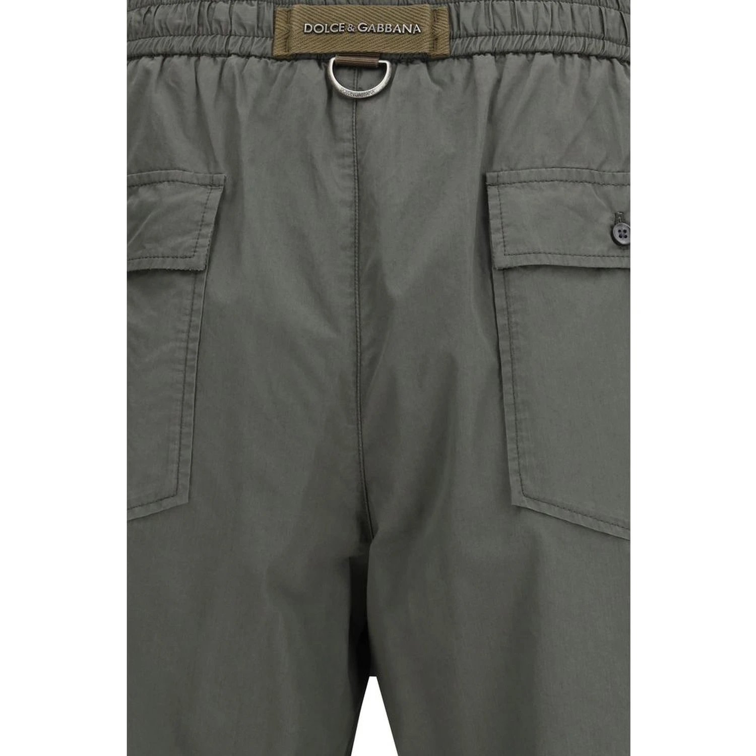Gray Cotton Cargo Shorts