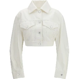 White Cotton Denim Jacket