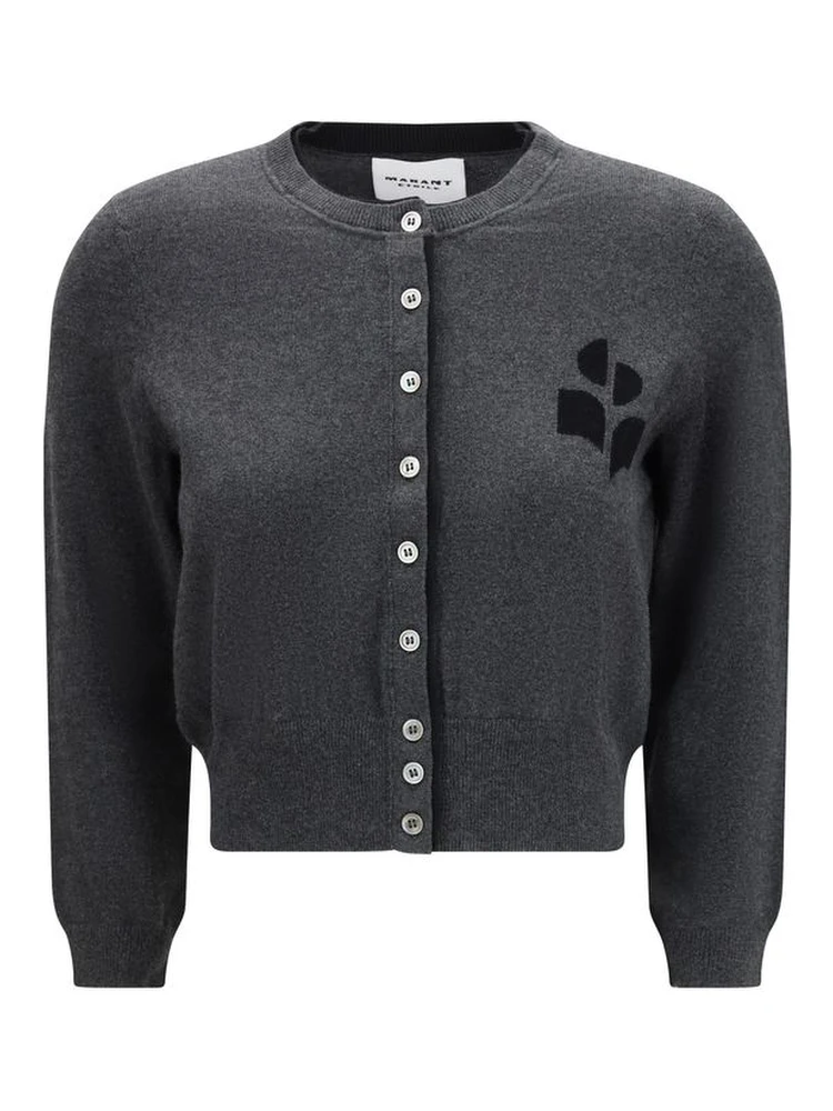 Gray Cotton Cardigan