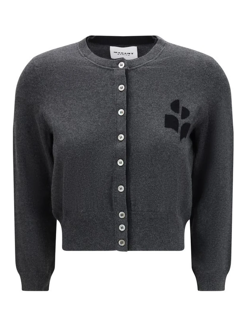 Gray Cotton Cardigan