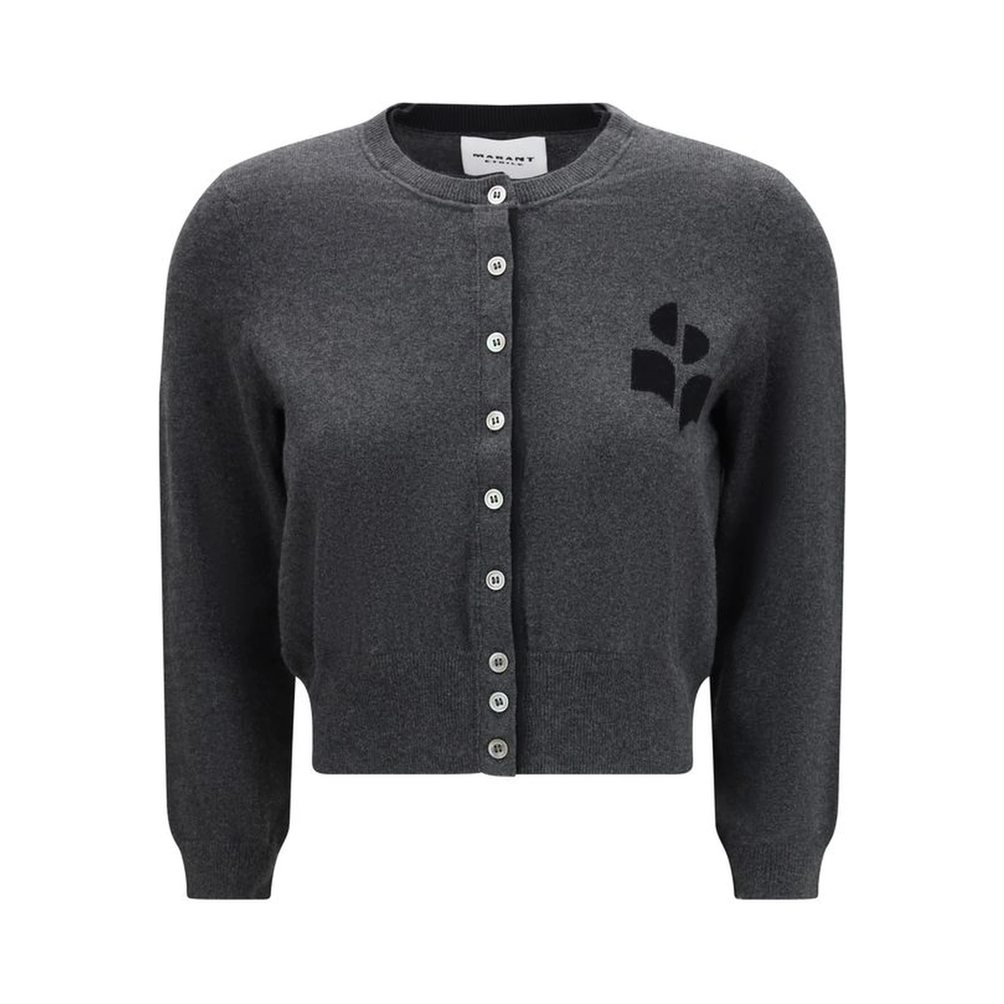 Gray Cotton Cardigan