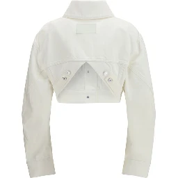 White Cotton Denim Jacket