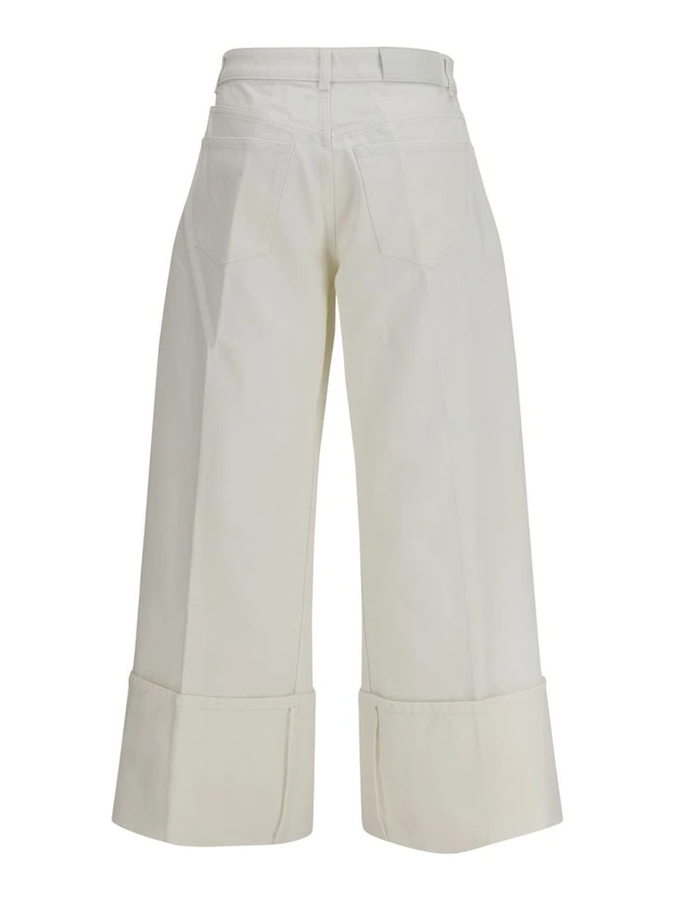 White Cotton Jeans Denim alternative