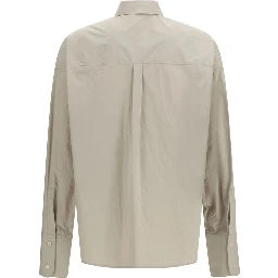 Beige Cotton Dress Shirt