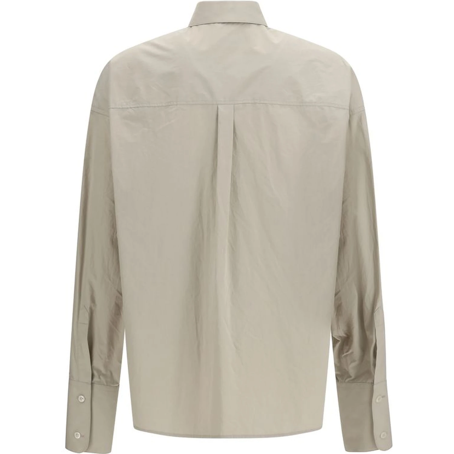 Beige Cotton Dress Shirt