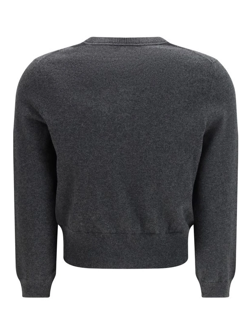 Gray Cotton Cardigan