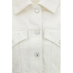 White Cotton Denim Jacket