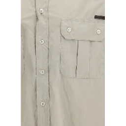 Beige Cotton Dress Shirt