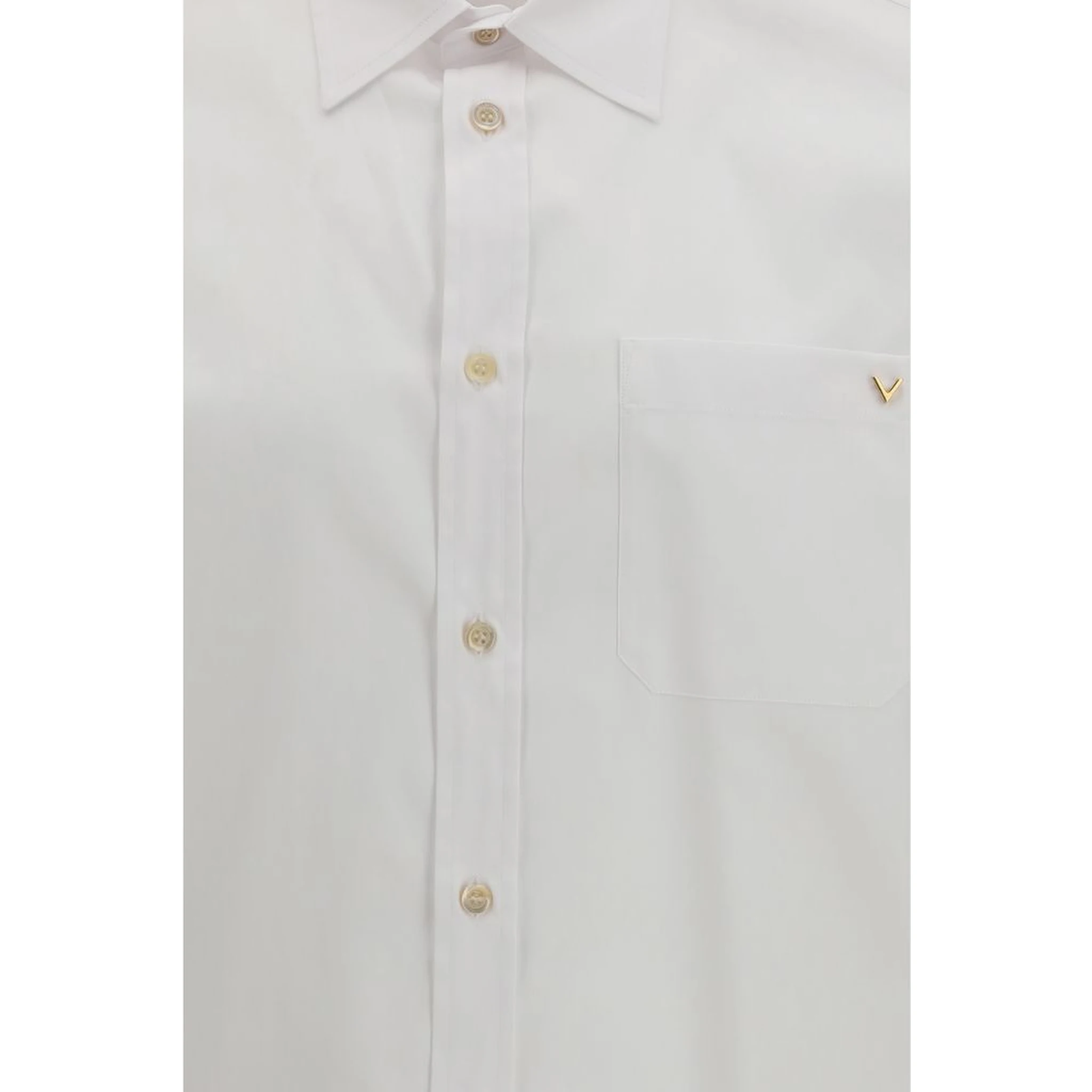 White Cotton Dress Shirt