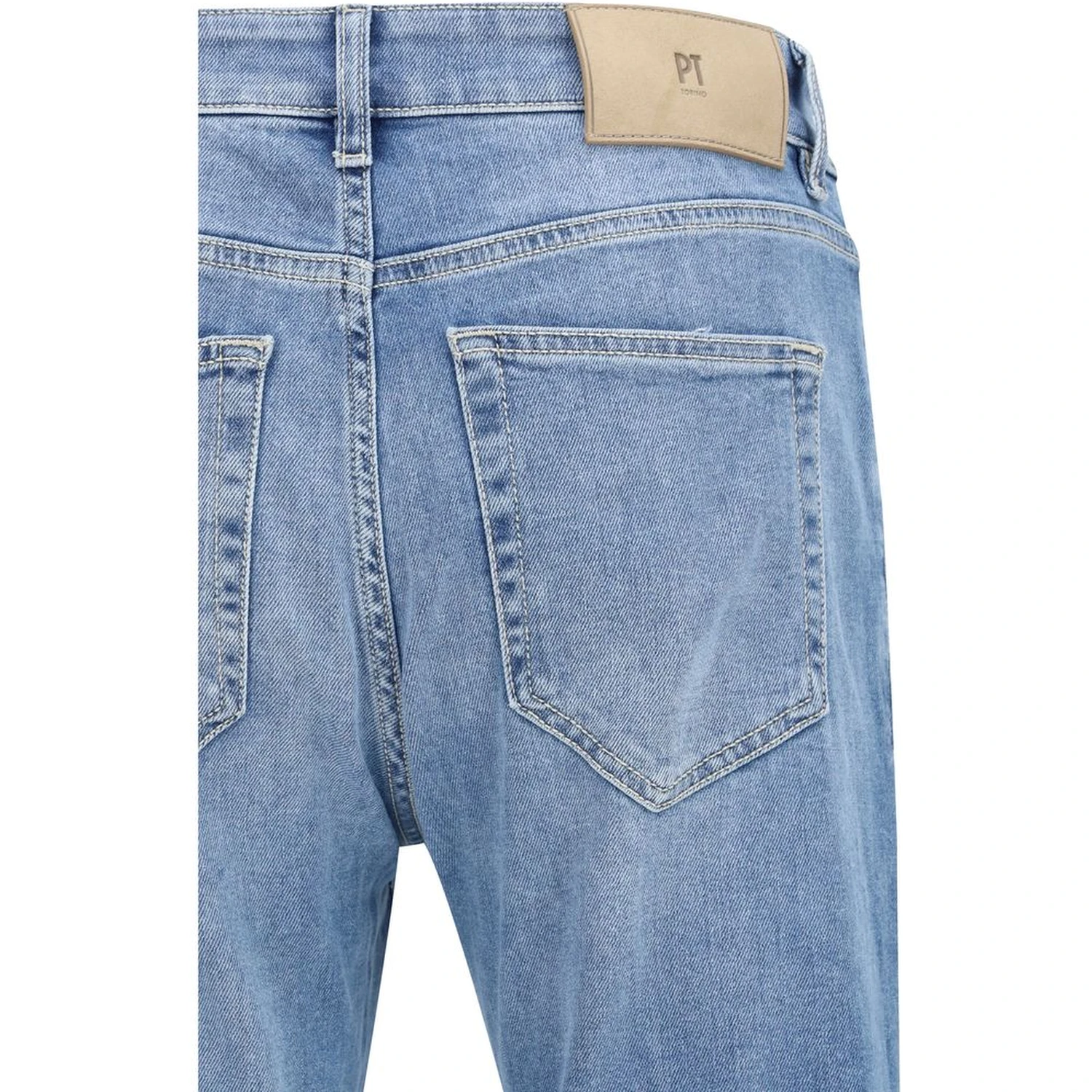 Blue Cotton Slim Fit Jeans