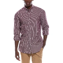 Bicolor Cotton Pattern Shirt