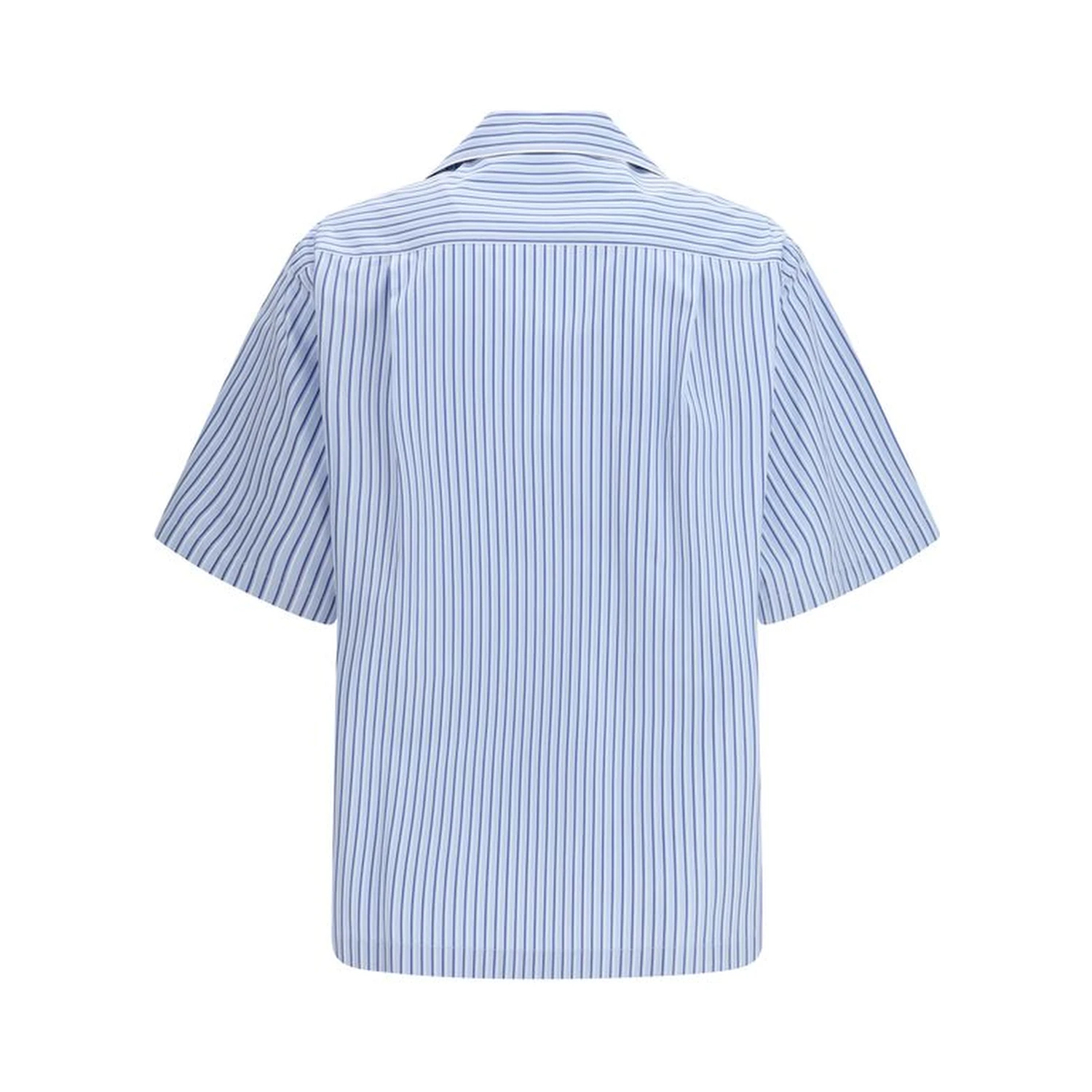 Blue Cotton Shortsleeve Shirt
