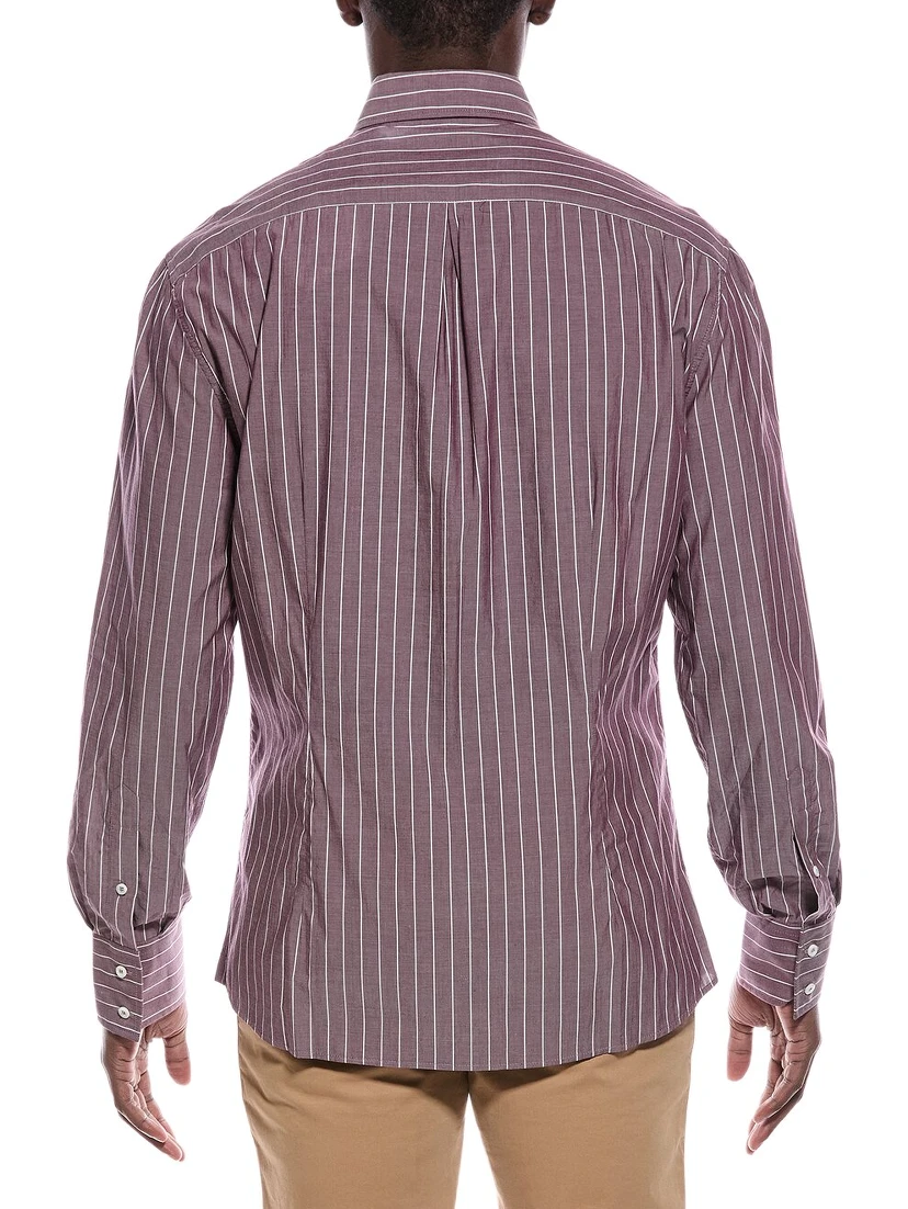 Bicolor Cotton Pattern Shirt