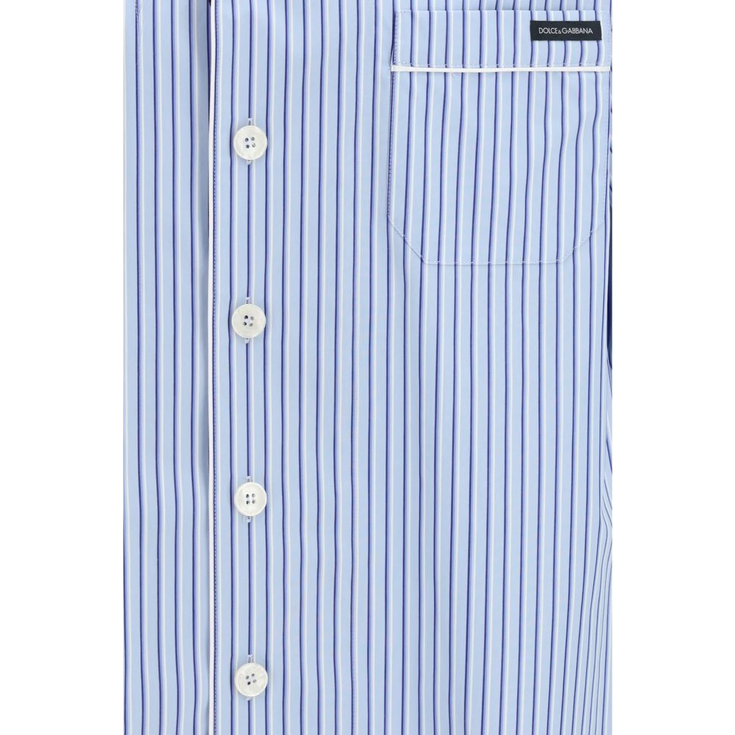 Blue Cotton Shortsleeve Shirt