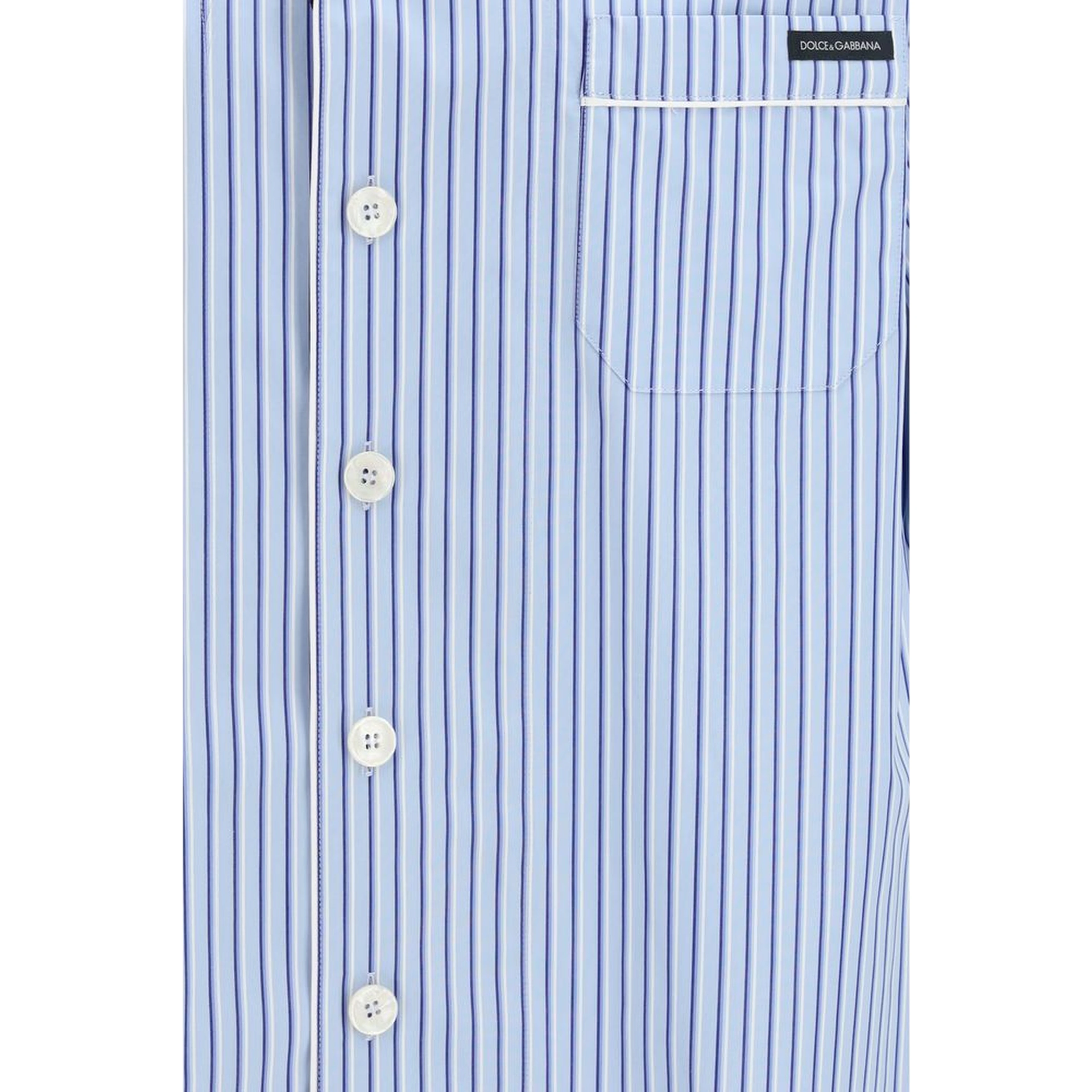 Blue Cotton Shortsleeve Shirt