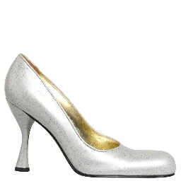 White Leather High Heels Women Pumps Shoes