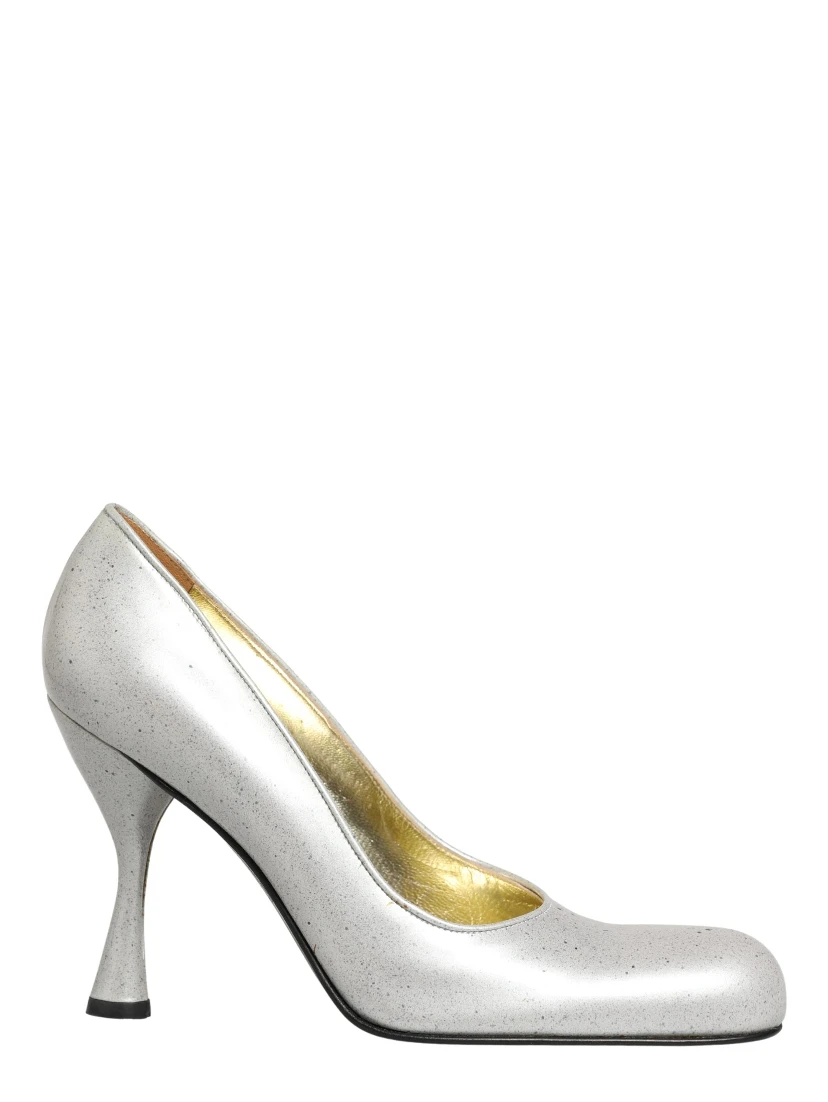 White Leather High Heels Women Pumps Shoes