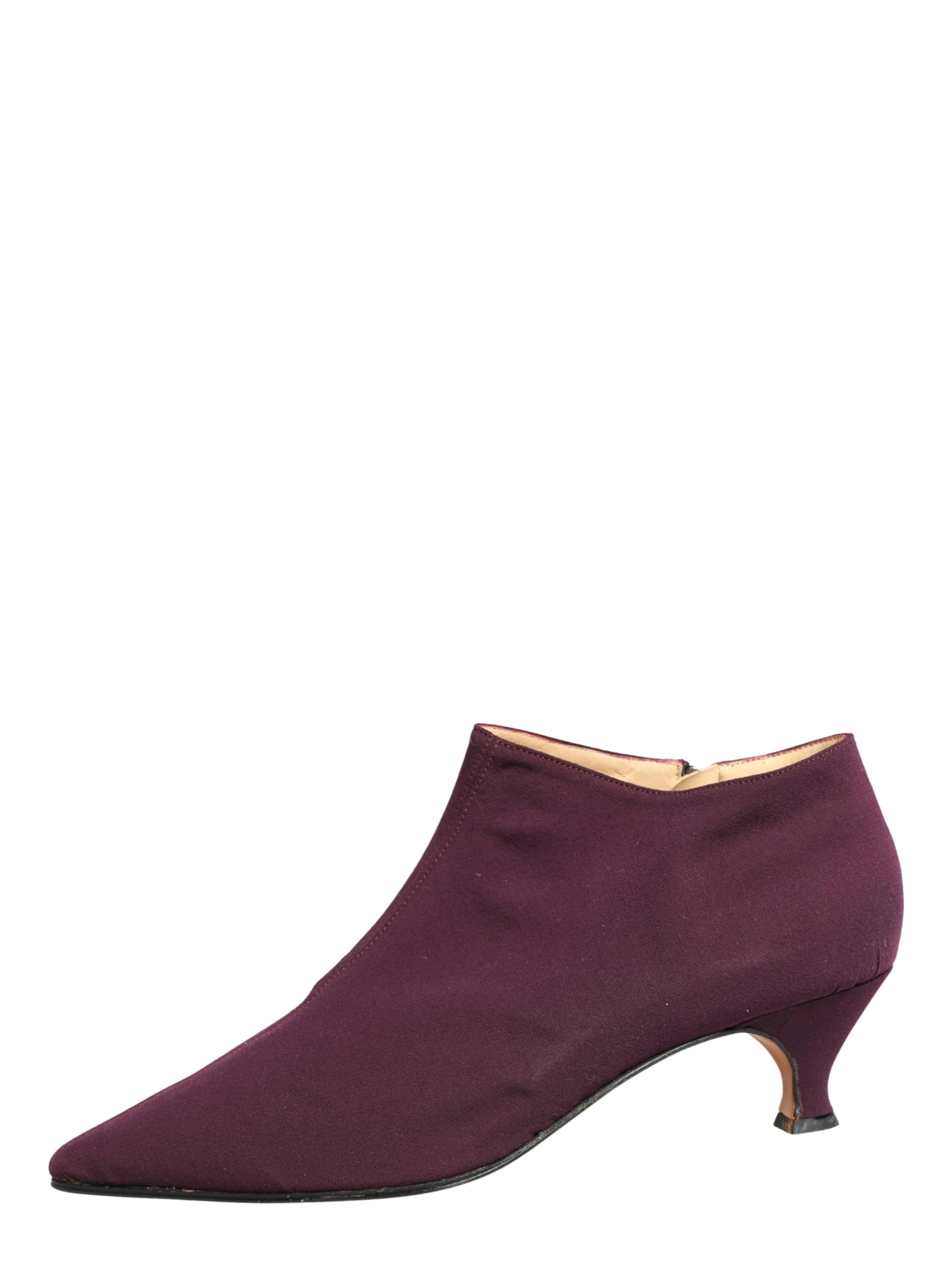 Purple Suede AnkleBoots Shoes