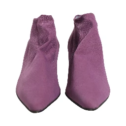 Shoes Purple Suede Ankle Boots Shoes