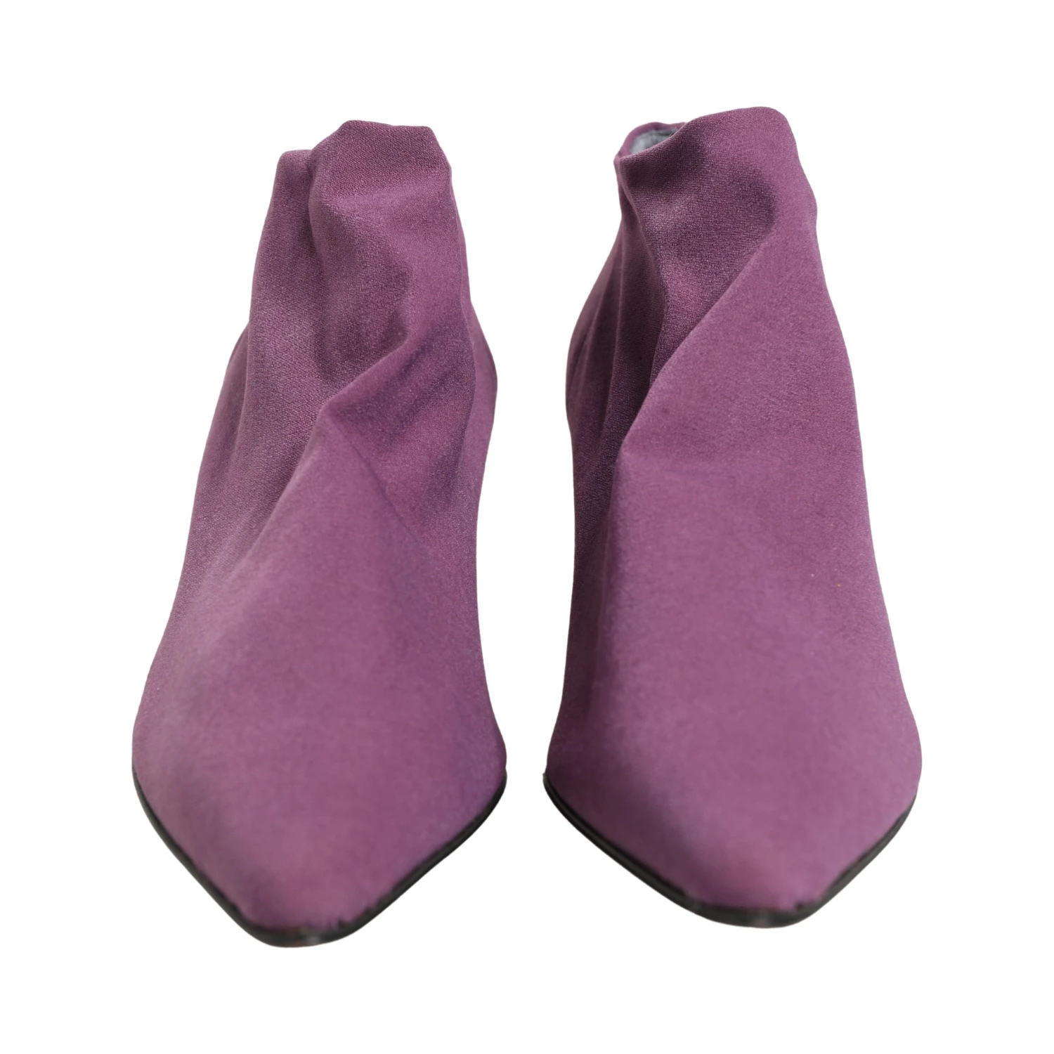 Shoes Purple Suede Ankle Boots Shoes