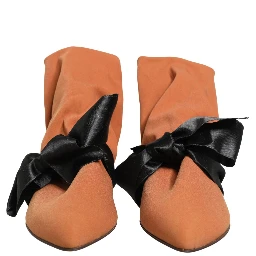 Brown Black Suede Boots Shoes
