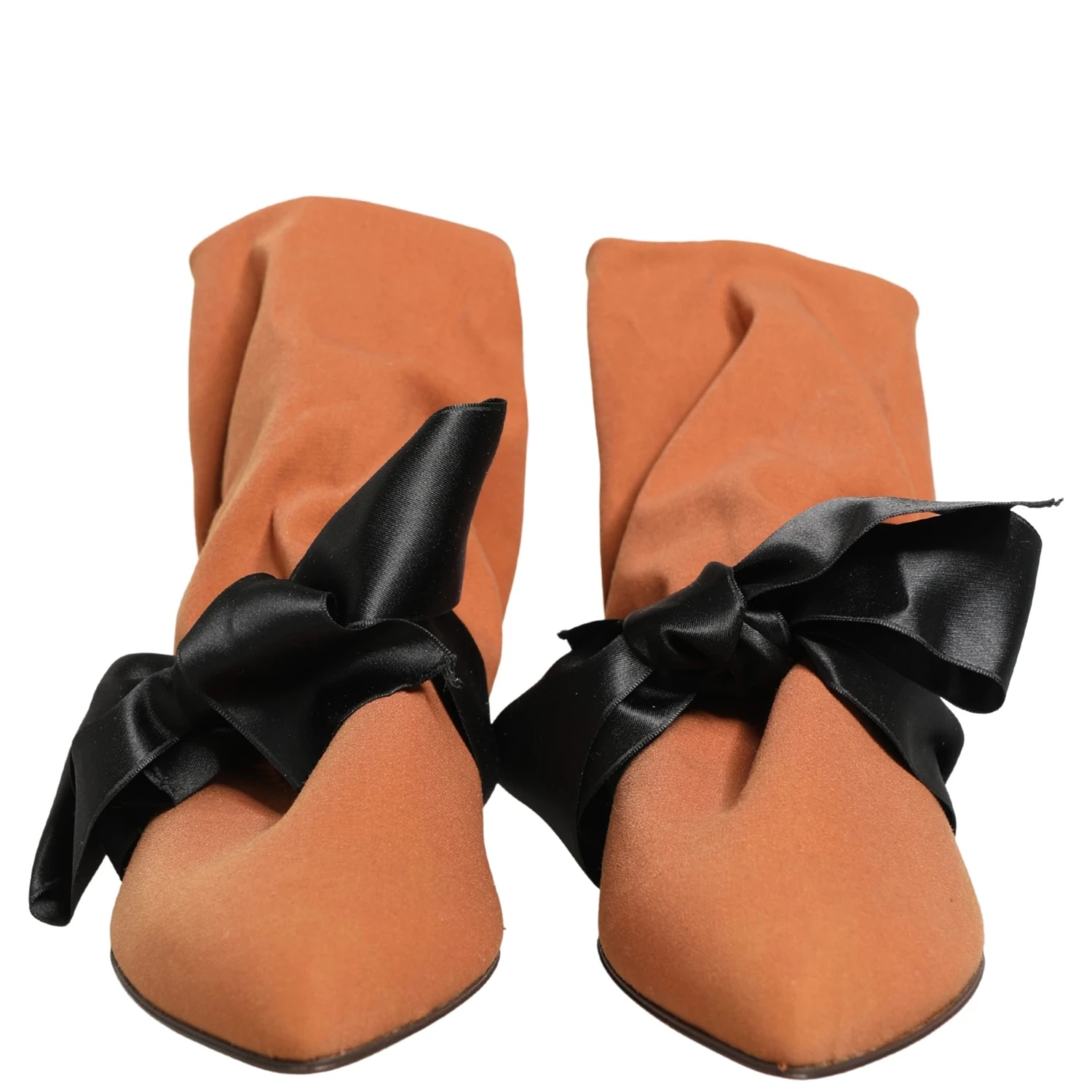 Brown Black Suede Boots Shoes