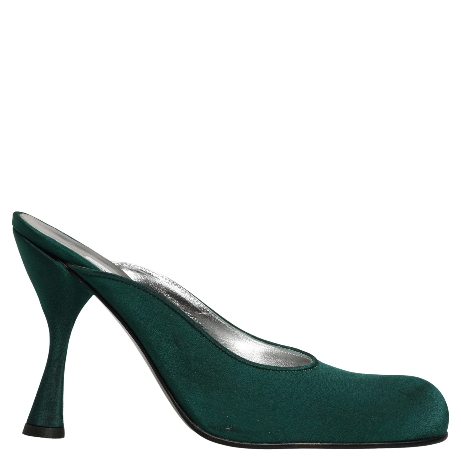 Green Suede Leather High Heel Pumps Shoes